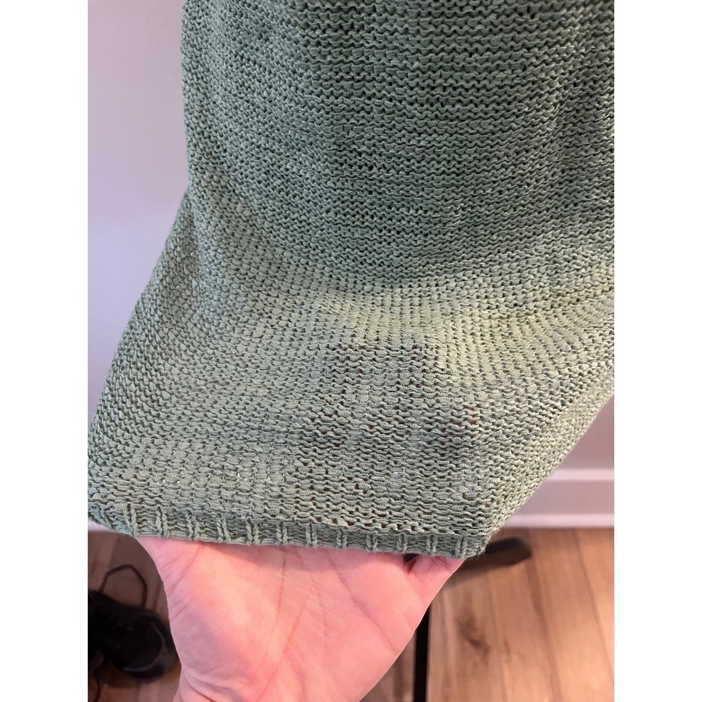 Soho New York & Co Sage Green Knit Tank Top Crisscross Back Sleeveless Sweater S - Picture 9 of 9